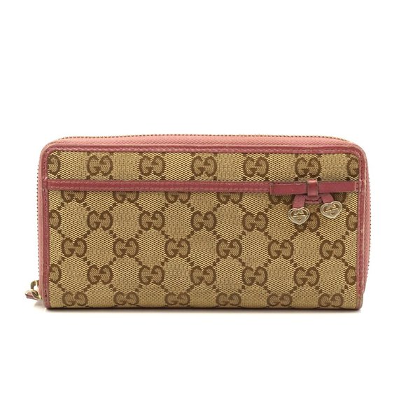 Gucci Handbags - Auth Gucci Zippy Wallet Beige Canvas #6679G14